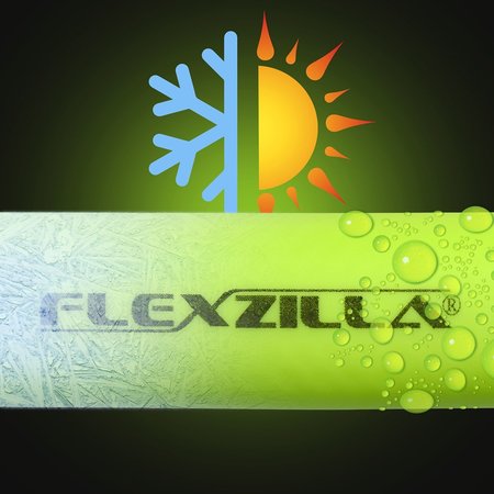 Flexzilla Air Hose, 1/4" x 100, 1/4" MNPT Fitting HFZ14100YW2