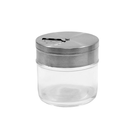 Tablecraft Glass Jar With Rotating Top, 3 OZ HGJ3RT