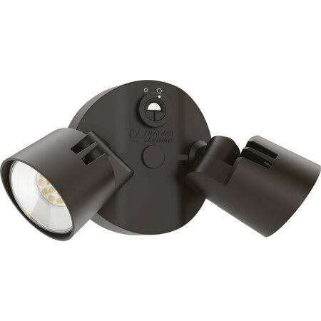 LITHONIA LIGHTING Outdoor Floodlight Adj Light Output 40K,  HGX LED 2RH ALO 40K 120 PE WH M2