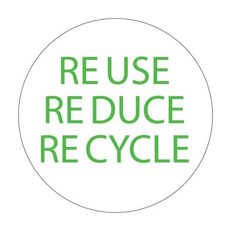 NMC Reduce Reuse Recycle Hard Hat Emblem, Pk25 HH99