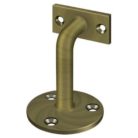 DELTANA Hand Rail Brackets, 3" Projection Antique Brass HRC253U5