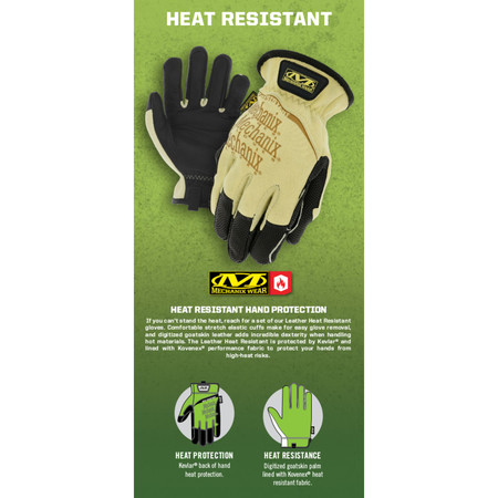 Mechanix Wear MIG Welding Gloves, Goatskin Palm, L, PR HRL-05-010