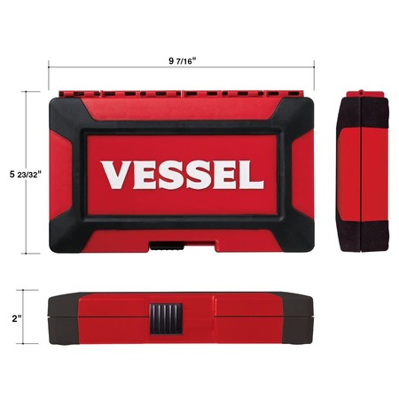 Vessel WOOD-COMPO Socket Wrench Set No.HRW3002M HRW3002MW