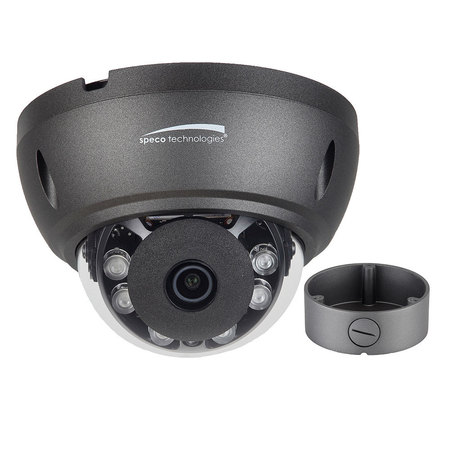 SPECO TECHNOLOGIES Dome Camera 5MP HD-TVI w/Junction Box, 2.8mm Lens HTD5TG
