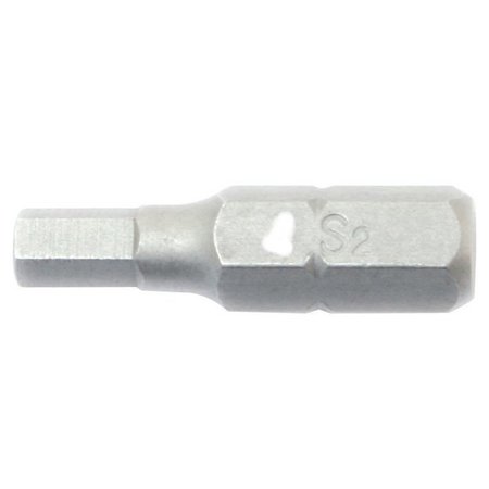 Eclipse Tools Bit, Hex, 5mm, 1" L, 1/4" Hex HX5X1
