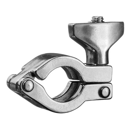 USA INDUSTRIALS Sanitary Fitting, 304SS, Clamp with Wing Nut, 2" Tube OD ZUSA-STF-QC-3
