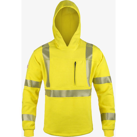 LAKELAND High Performance FR Hi-Vis Hoodie, Hi-Vi IHDPANT29RT5XT