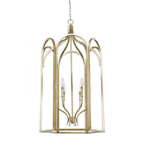 Acclaim Lighting Ellie 6-Light Foyer Pendant Washed Gold, Height: 45" IN11416WG