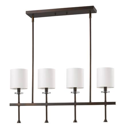 ACCLAIM LIGHTING Kara 4-Light Island Pendant, Length: 32" IN21042ORB