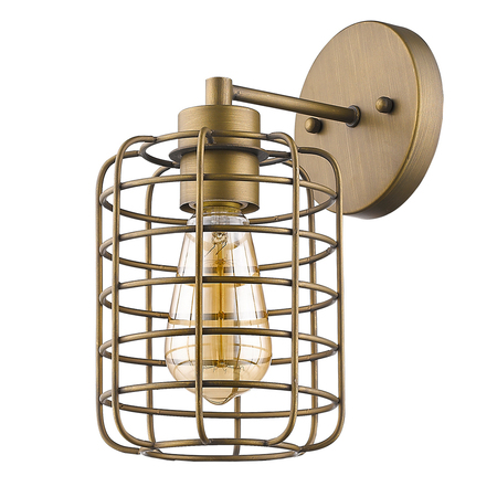 ACCLAIM LIGHTING Lynden 1-Light Sconce Raw Brass IN41332RB