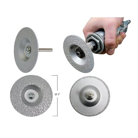 Innovative Products Of America Diamond Grinding Wheel, 3" 3-In-1 IPA8151