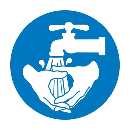 NMC Wash Hands Iso Label, Pk10 ISO217AP