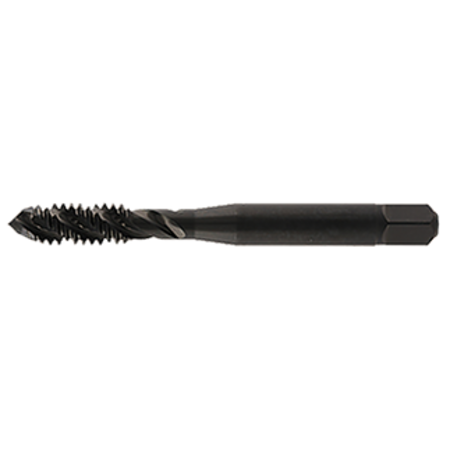 YMW TAPS Spiral Flute Tap, 3/8"-16, UNC, 4 Flutes, Oxide UAU06PXHEXR