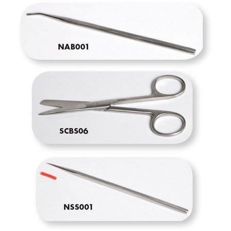 UNITED SCIENTIFIC Teasing Needle, Blunt, Straight NSB001