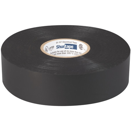 Shurtape Electrical Tape, Black, 3/4"X66Ft EV 097B