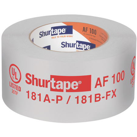 Shurtape Foil Tape, 2-1/2 In. x 60 Yd., Silver AF 100
