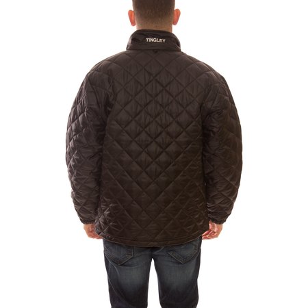 Tingley Jacket, Quilted Insulated, 3XL, Black J77013