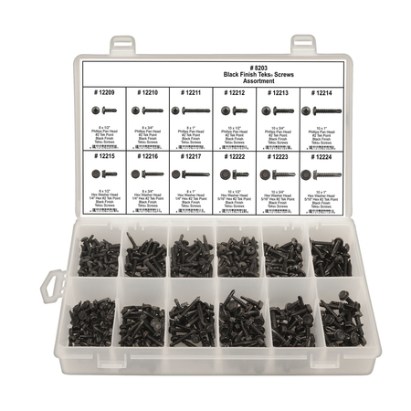 DISCO Teks Screw Assortment, 415 pcs. 8203