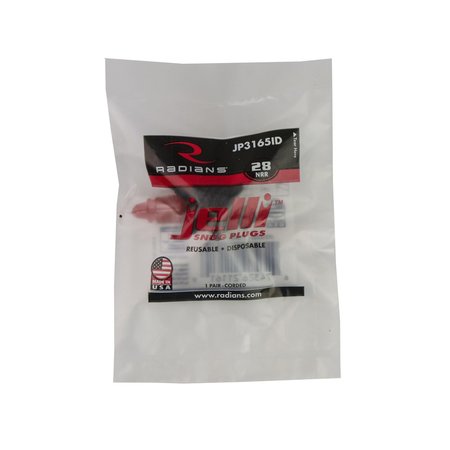 Radians Ear Plugs, 100 PK JP3165ID