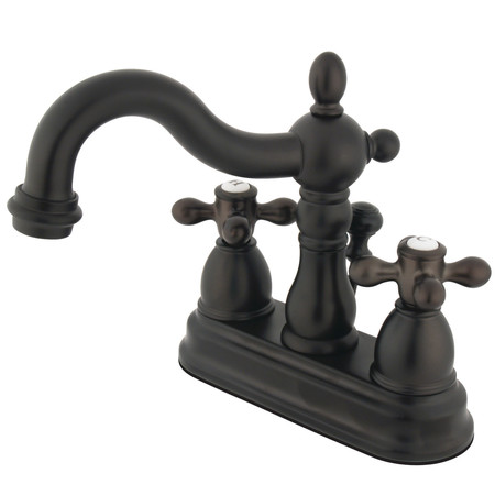 HERITAGE Dual Handle 4" Mount, 3 Hole KB1605AX 4" Centerset Lavatory Faucet wi, Oil Rubbed Bronze KB1605AX