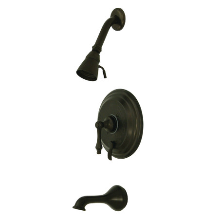 KINGSTON BRASS Tub and Shower Faucet, Oil Rubbed Bronze, Wall Mount KB36350AL