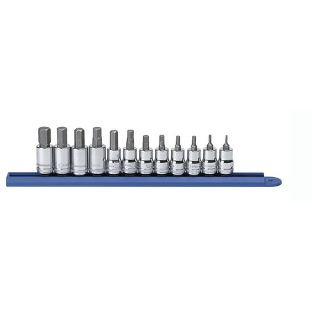 Kd Tools 3/8" Drive Hex Bit Socket Set, Metric, 12 pcs 80580