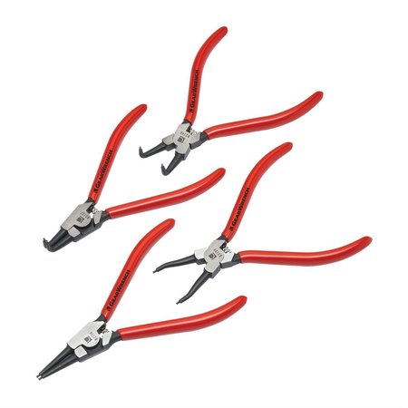 KD TOOLS Fxd Tip Snap Ring Plier Set, 7", 4 pcs. 82150