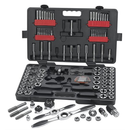 KD TOOLS Large Sae/Metric Ratcheting Tap/Die Set, 114 Piece KDT82812