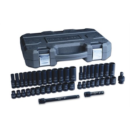 Kd Tools 3/8" Drive, Standard/Deep Socket Set, SAE, Metric Socket 84916N