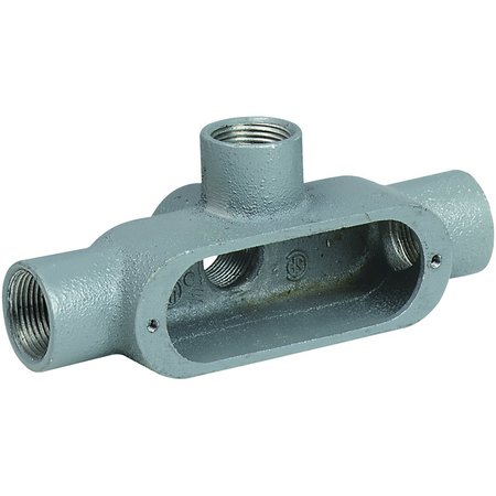 KILLARK Conduit Body, Type TA, 1/2", Aluminum OTA-1