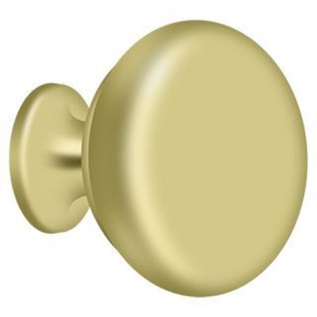 DELTANA Knob Round Solid Bright Brass KR114U3