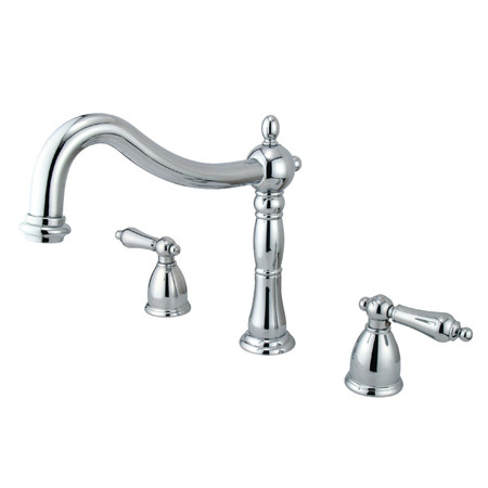 KINGSTON BRASS Roman Tub Faucet, Polished Chrome, Deck Mount KS1341AL