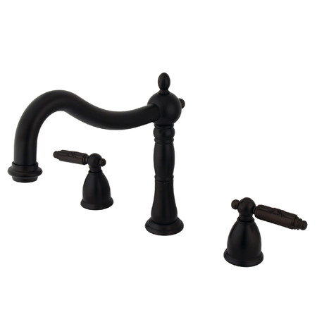 KINGSTON BRASS Roman Tub Faucet, Oil Rubbed Bronze, Deck Mount KS1345GL