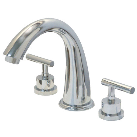 KINGSTON BRASS Roman Tub Faucet, Polished Chrome, Deck Mount KS2361CML