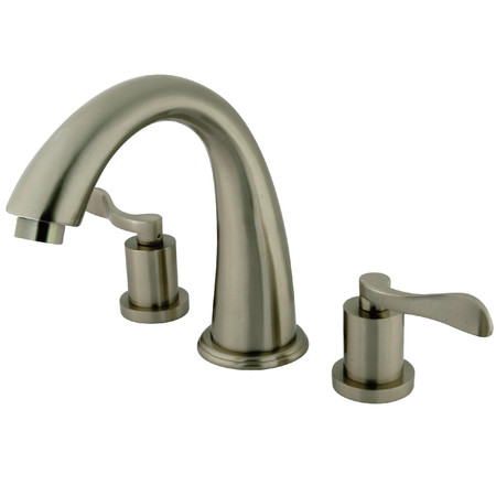 KINGSTON BRASS Roman Tub Faucet, Brushed Nickel, Deck Mount KS2368DFL