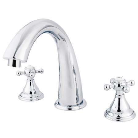 KINGSTON BRASS Roman Tub Faucet, Polished Chrome, Deck Mount KS5361BX