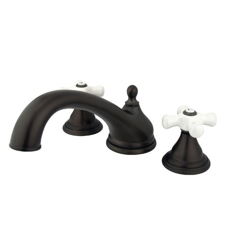 KINGSTON BRASS Roman Tub Faucet, Oil Rubbed Bronze, Deck Mount KS5535PX