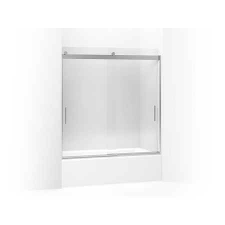 Kohler Levity(R) Sliding Bath Door, 62" H X 56-5/8 - 59-5/8" W, With 1/4" Thick Crystal Clear Glass And Blade Handles 706000-L-SH