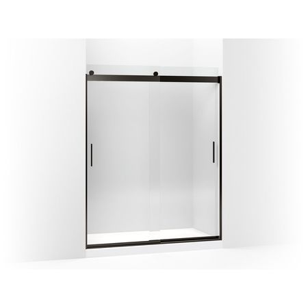 Kohler Levity(R) Sliding Shower Door, 74" H X 56-5/8 - 59-5/8" W, With 1/4" Thick Crystal Clear Glass And Blade Handles 706009-L-ABZ