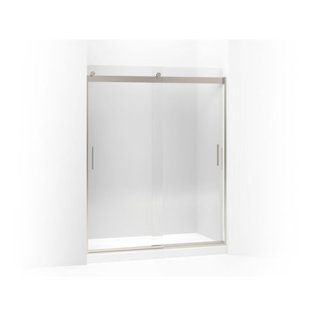 Kohler Levity(R) Sliding Shower Door, 74" H X 56-5/8 - 59-5/8" W, With 1/4" Thick Crystal Clear Glass And Blade Handles 706009-L-MX
