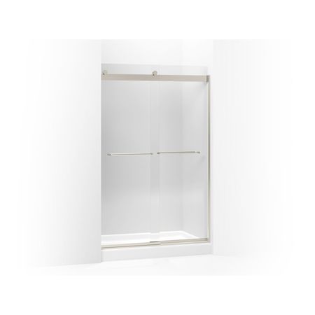 Kohler Levity(R) Sliding Shower Door, 74" H X 44-5/8 - 47-5/8" W, With 1/4" Thick Crystal Clear Glass And Towel Bars 706014-L-MX