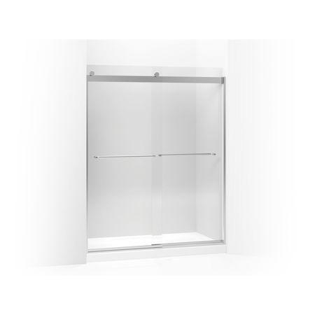 Kohler Levity(R) Sliding Shower Door, 74" H X 56-5/8 - 59-5/8" W, With 1/4" Crystal Clear Glass And Towel Bars 706015-L-SH