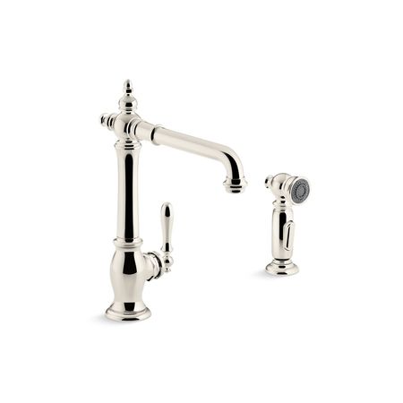 KOHLER Artifacts 2-Hole Kitchen Sink Faucet 99265-SN