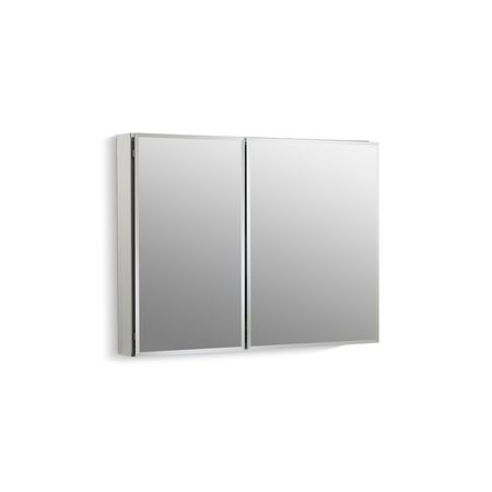 KOHLER Aluminum Two-Door Medicine Cabinet With Mirrored Doors, Beveled Edges 35"Wx26"H CB-CLC3526FS
