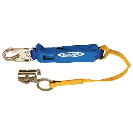 WERNER L250001 Steel Trailing Rope Grab with 3f L250001
