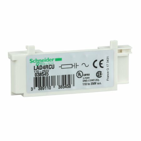 Schneider Electric Rc Transient Suppressor 110 To 250 Vac LAD4RCU