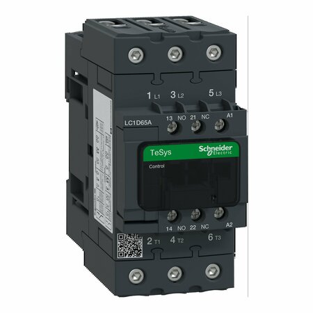 Schneider Electric IEC Magnetic Contactor, 3 Poles, 120 V AC, 65 A, Reversing: No LC1D65AG7