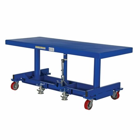 Vestil Long Deck Cart 2000lb 72 x 30 Poly-On-Steel Casters LDLT-3072