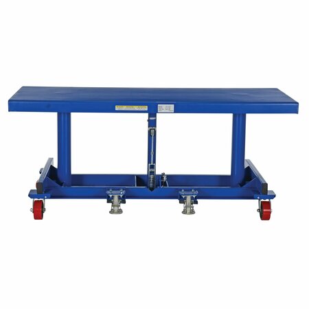 Vestil Long Deck Cart 2000lb 72 x 30 Poly-On-Steel Casters LDLT-3072