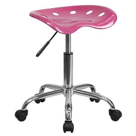 Flash Furniture Tractor Seat, Chrome Stool, Pink LF-214A-PINK-GG